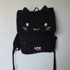 Cat canvas bookbag